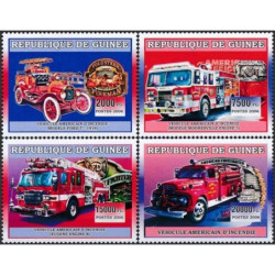 Guinea stamps (2006) for sale. American Firefighter engines