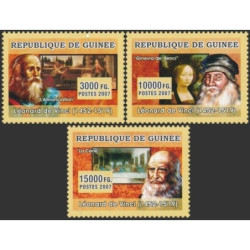 Guinea stamps (2007) for sale. Leonardo da Vinci