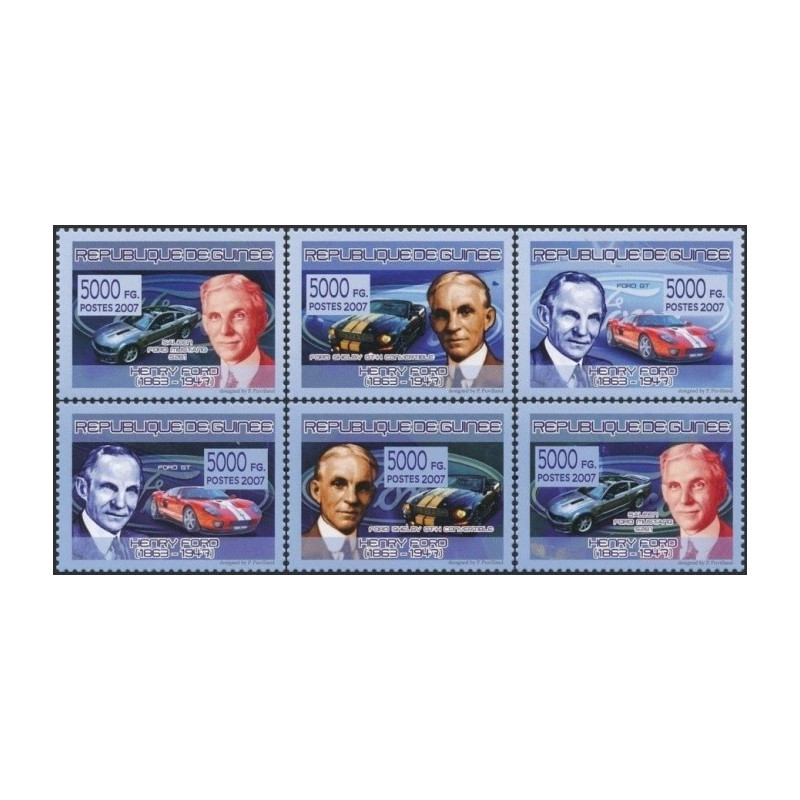Guinea stamps (2007) for sale. Henry Ford