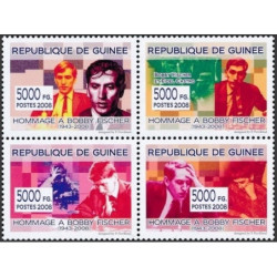 Guinea stamps (2008) for sale. Bobby Fischer