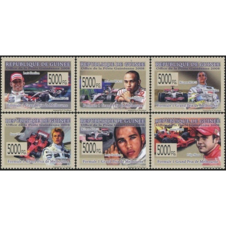 Guinea stamps (2008) for sale. Formule 1