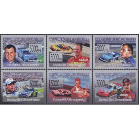 Gvinėjos pašto ženklai (2008). Autosportas