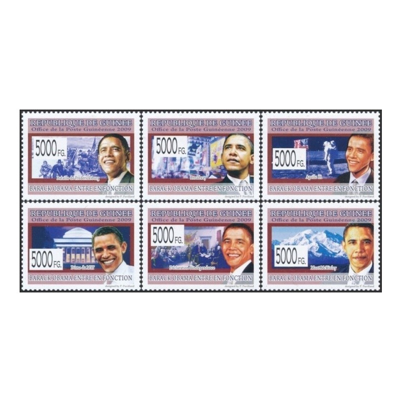Guinea stamps (2009) for sale. Barack Obama