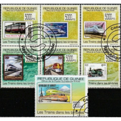 Gvinėjos pašto ženklai (2009). Ženklai ženkluose (traukiniai)