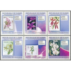 Gvinėjos pašto ženklai (2009). Ženklai ženkluose (orchidėjos)