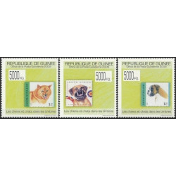Guinea stamps (2009) for sale. Stamps on stamps (dogs)
