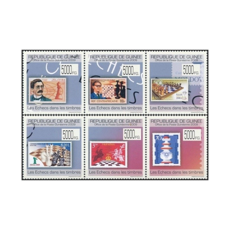 Gvinėjos pašto ženklai (2009). Ženklai ženkluose (šachmatai)