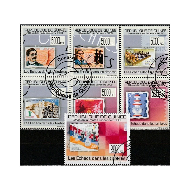 Gvinėjos pašto ženklai (2009). Ženklai ženkluose (šachmatai)