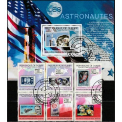 Gvinėjos pašto ženklai (2009). Ženklai ženkluose (astronautai)