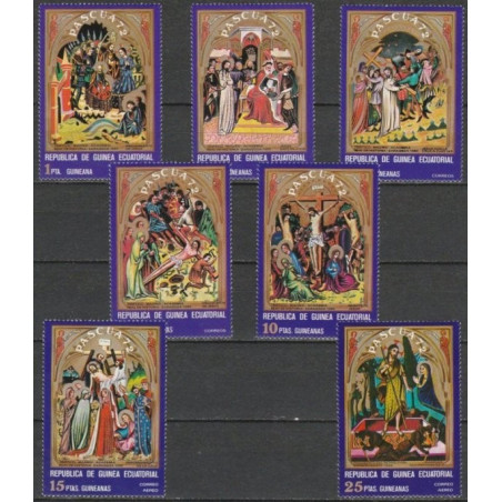 Pusiaujo Gvinėjos pašto ženklai (1972). Velykos