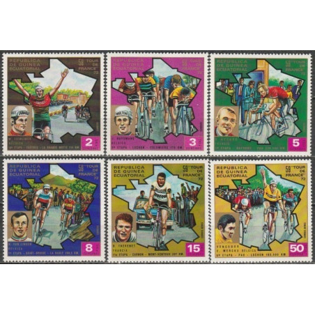 Pusiaujo Gvinėjos pašto ženklai (1973). Tour de France