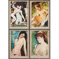 Equatorial Guinea stamps (1973) for sale. Nude paintings