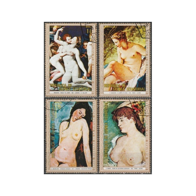 Pusiaujo Gvinėjos pašto ženklai (1973). Aktai paveiksluose