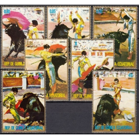 Pusiaujo Gvinėjos pašto ženklai (1975). Korida