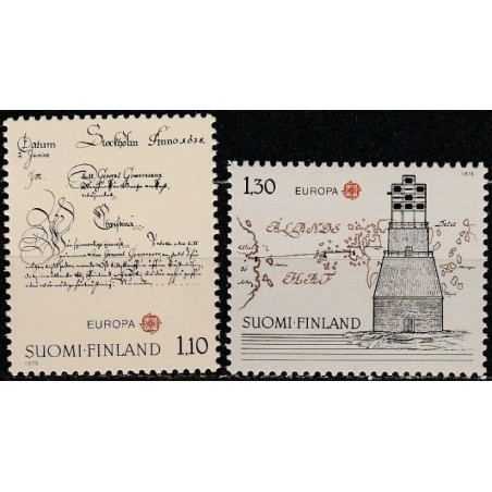 Suomijos pašto ženklai (1979). Paštas ir ryšiai