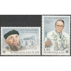 Suomijos pašto ženklai (1980). Žymūs žmonės: Nobel premijos laureatai