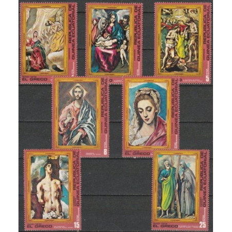 Pusiaujo Gvinėjos pašto ženklai (1976). Religiniai paveikslai