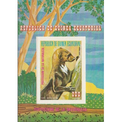 Pusiaujo Gvinėjos pašto ženklai (1977). Pietų Amerikos gyvūnija (ūdra)