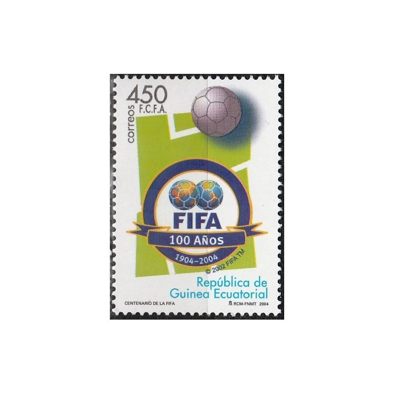 Pusiaujo Gvinėjos pašto ženklai (2004). Futbolas (100 metų FIFA)