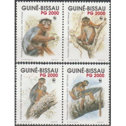Bisau Gvinėjos pašto ženklai (1992). Beždžionės