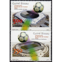 Bisau Gvinėjos pašto ženklai (2002). FIFA Pasaulio taurė