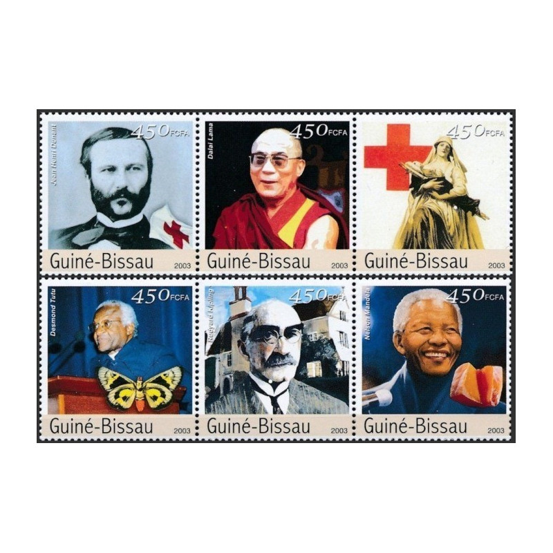 Bisau Gvinėjos pašto ženklai (2003). Nobel premijos laureatai