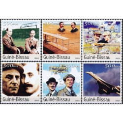 Bisau Gvinėjos pašto ženklai (2003). Aviacijos pionieriai