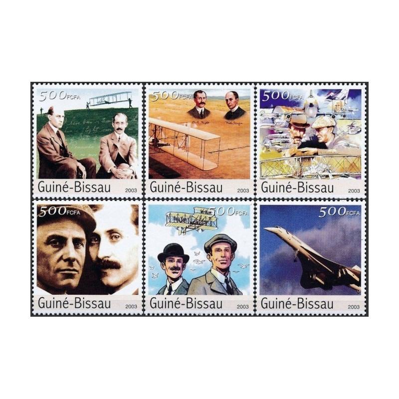 Guinea-Bissau stamps (2003) for sale. Pioneers of aviation