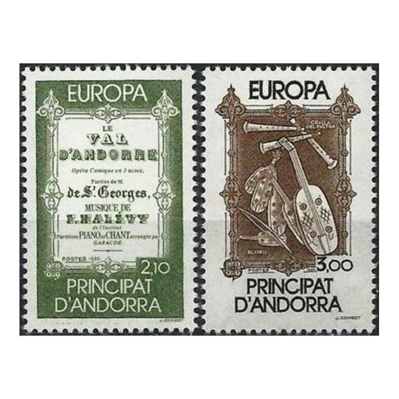 Andoros pašto ženklai (1985). Europos muzikos metai