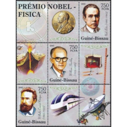 Bisau Gvinėjos pašto ženklai (2005). Nobel premijos laureatai (fizikai)