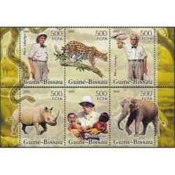Bisau Gvinėjos pašto ženklai (2005). Albertas Švaiceris Afrikoje