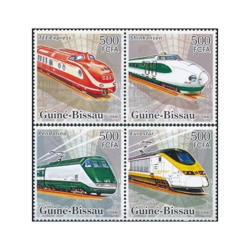 Guinea-Bissau stamps (2006) for sale. Locomotives