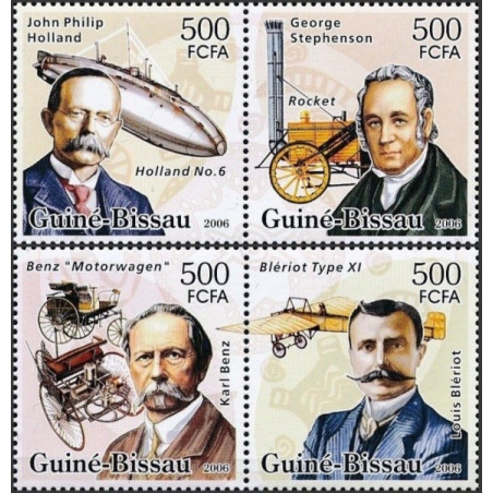 Bisau Gvinėjos pašto ženklai (2006). Transporto pionieriai