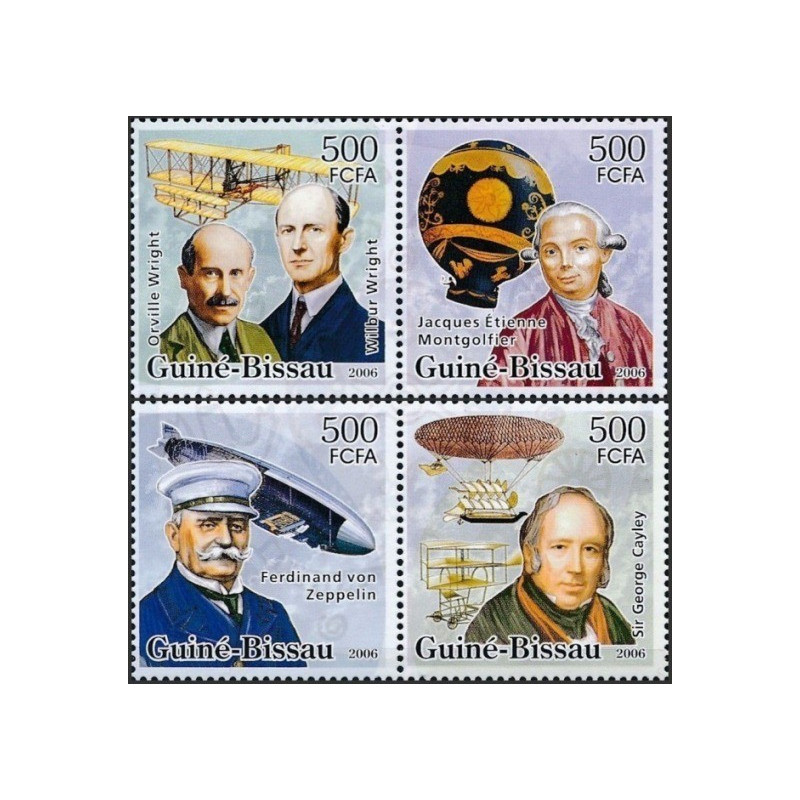 Guinea-Bissau stamps (2006) for sale. History of aviation