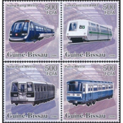 Bisau Gvinėjos pašto ženklai (2006). Metro traukiniai