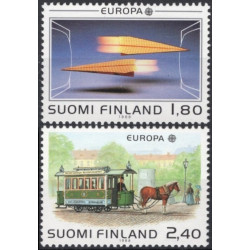 Suomijos pašto ženklai (1988). Transportas ir ryšiai