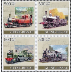 Guinea-Bissau stamps (2007) for sale. Steam locomotives