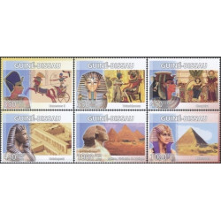 Bisau Gvinėjos pašto ženklai (2008). Egipto civilizacija