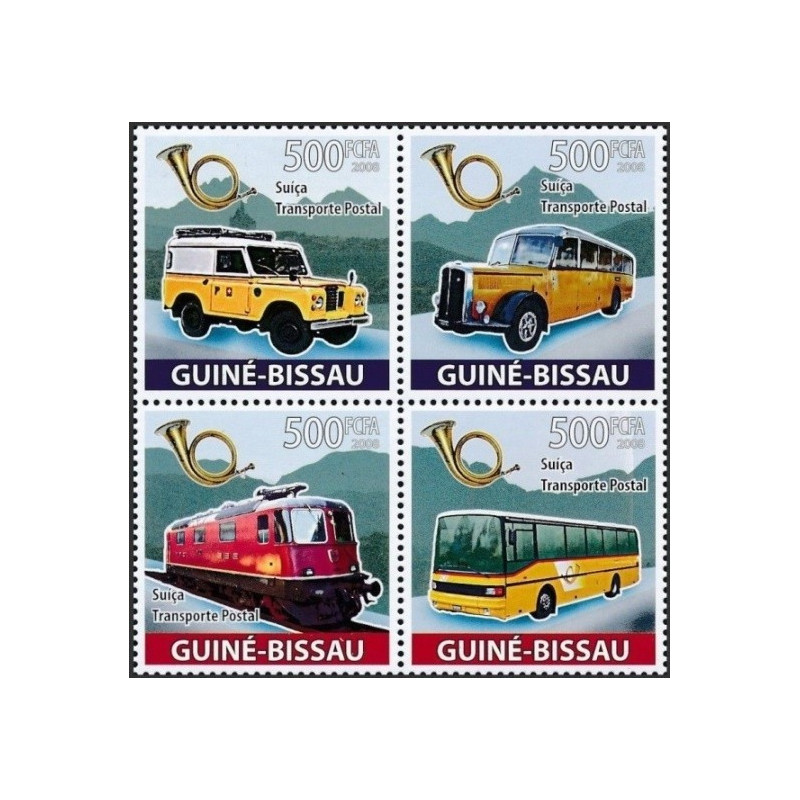 Bisau Gvinėjos pašto ženklai (2008). Pašto transportas