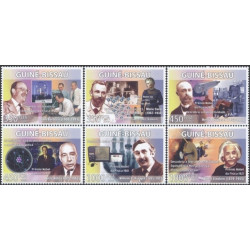 Bisau Gvinėjos pašto ženklai (2008). Nobel premijos laureatai (fizikai)