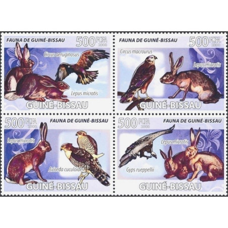 Guinea-Bissau stamps (2008) for sale. Birds of prey