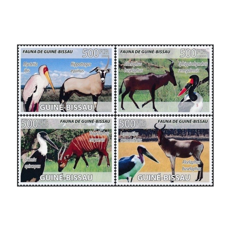 Bisau Gvinėjos pašto ženklai (2008). Afrikos fauna
