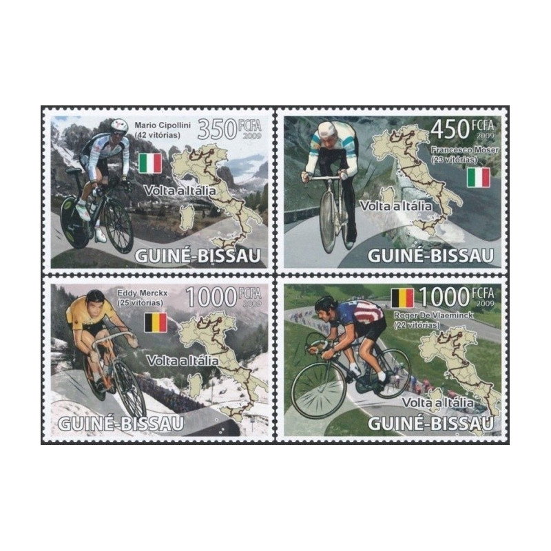Guinea-Bissau stamps (2009) for sale. Cycling