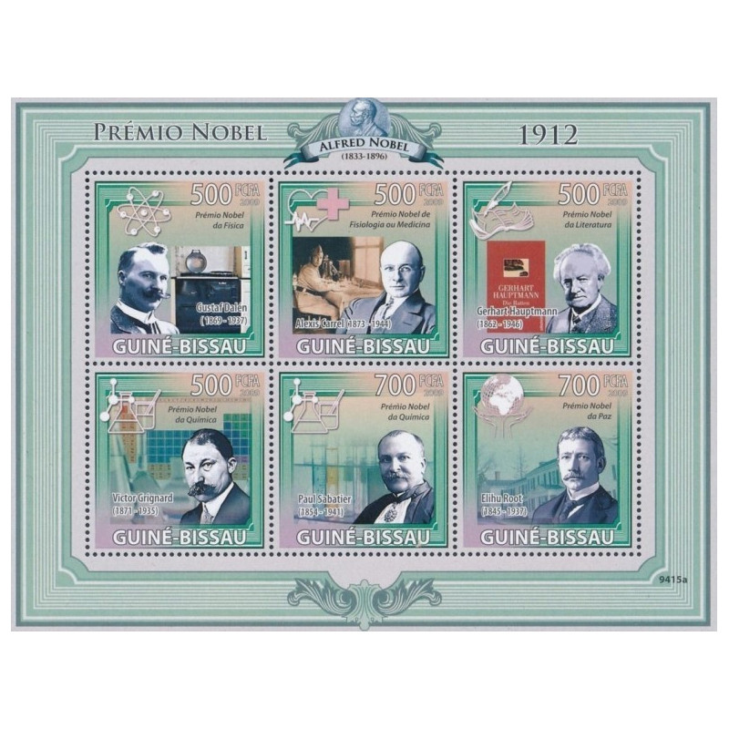 Guinea-Bissau stamps (2009) for sale. Nobel Prize laureates 1912