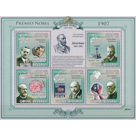 Guinea-Bissau stamps (2009) for sale. Nobel Prize laureates 1907