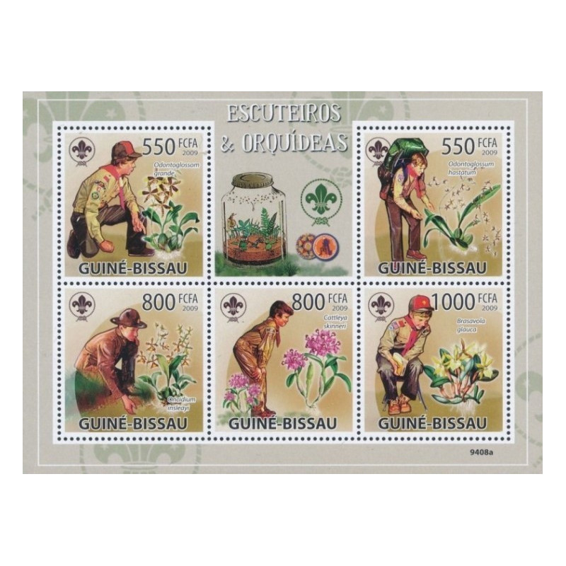 Bisau Gvinėjos pašto ženklai (2009). Skautai