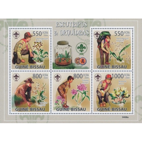 Bisau Gvinėjos pašto ženklai (2009). Skautai