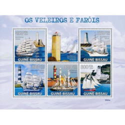 Guinea-Bissau stamps (2009) for sale. Sailing ships and lighthouses