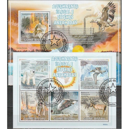 Guinea-Bissau stamps (2009) for sale. Global warming effect