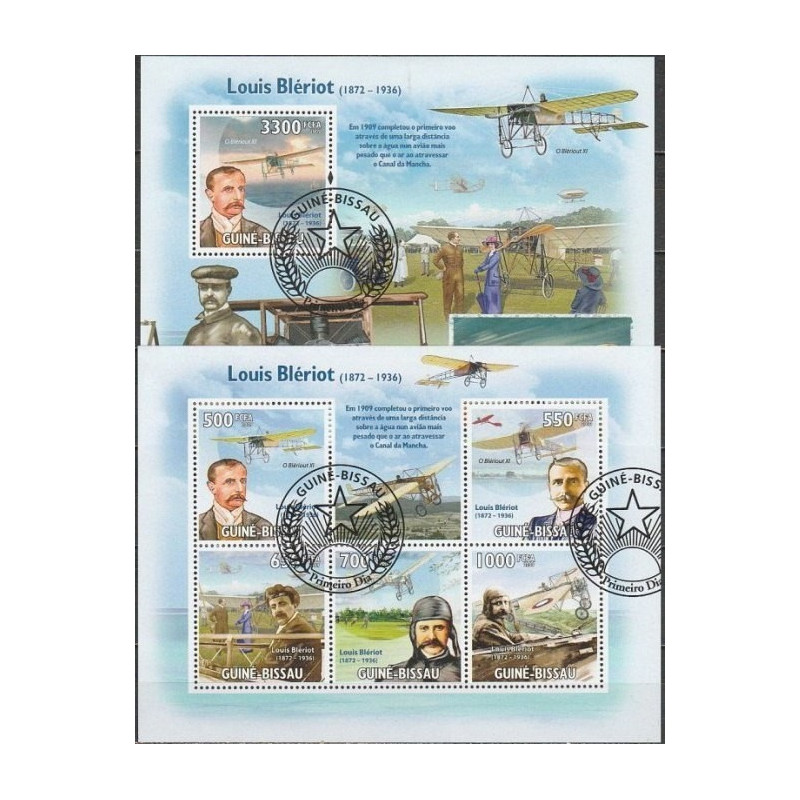 Guinea-Bissau stamps (2009) for sale. History of aviation